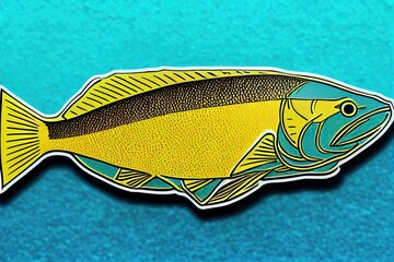 Snook Fishing Logo, A Fresh Logo badge of Snook Fish, Great for your snook fishing activity - obrazy, fototapety, plakaty