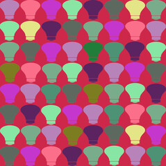 seamless light bulb  pattern