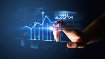 Hand touching business concept concept