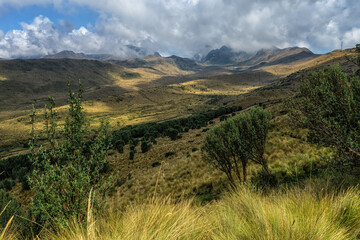 Fototapeta premium Quito, Ecuador rural landscape scenery