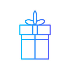 Big Giftbox With Ribbon gradient icon