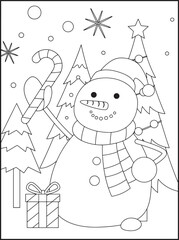 Christmas coloring pages for kids