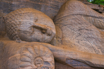 Buddah in Gal Vihara in the ancient capital Polonnaruwa, Sri Lanka