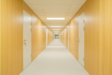 Long corridor in an office building