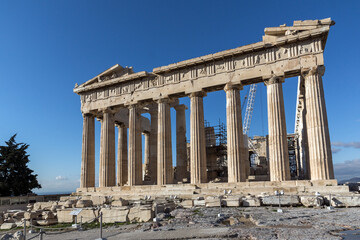 Obraz premium Parthenon at the Acropolis of Athens, Attica, Greece