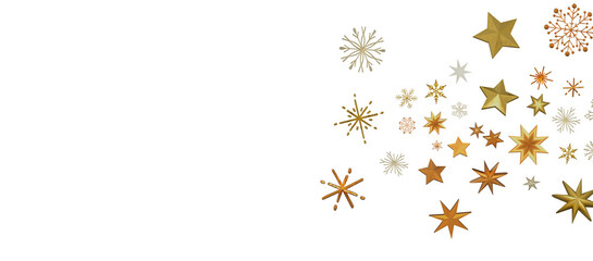 Christmas background design of snowflake and snow falling in the winter 3d illustration