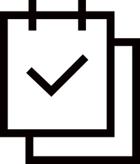 Calendar line icon. Date, time sign