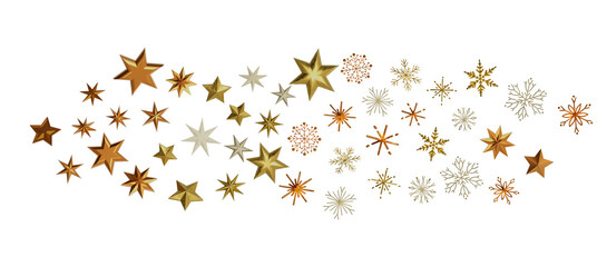 Obraz na płótnie Canvas Glossy 3D Christmas star icon. Design element for holidays.