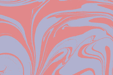 Pastel trendy colors. Swirls of marble and ripples of agate. Ancient oriental drawing technique. Trendy Ebru art. Luxury design. Vector.