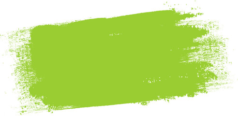 Green brush stroke isolated on background. Paint brush stroke vector for green ink paint, grunge design element, dirt banner, watercolor design, dirty texture. Trendy brush stroke, vector illustration