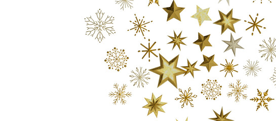 The winter background, falling snowflakes