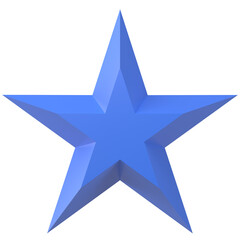 Obraz premium 3D star. 3D illustration.