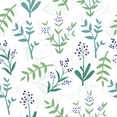 Vector illustration of a seamless floral pattern in spring for Wedding, anniversary, birthday and party. Design for banner, poster, card, invitation and scrapbook 