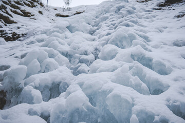 Frozen Siklawica waterfall