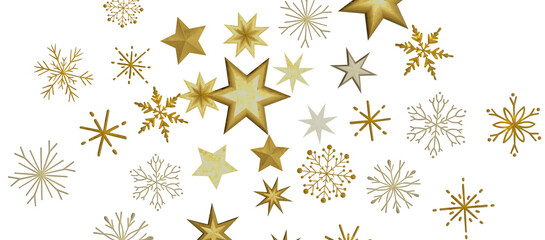 Christmas background design of snowflake and snow falling in the winter 3d illustration