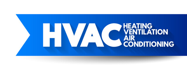 HVAC - Heating, Ventilation, and Air Conditioning acronym, concept background