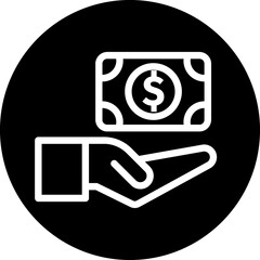 Money, dollar line icon