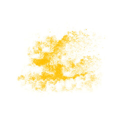 yellow splash transparent layer
