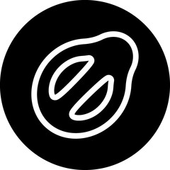 Exotic fruit line icon