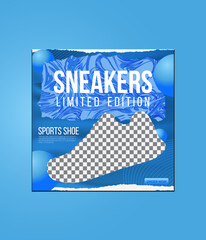 Sport shoes social media and Best selling walking shoes social media design and Instagram post template , fb post, Shoes social media banner