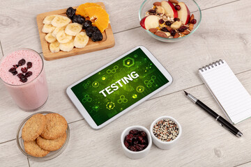 Healthy Tablet Pc compostion, immune system boost concept