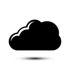 Cloud icon. flat design vector illustration for web and mobile