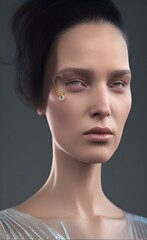 A beautiful beauty. Pretty girl. Art. the face of a woman.