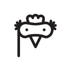 disguise icon vector sign symbol