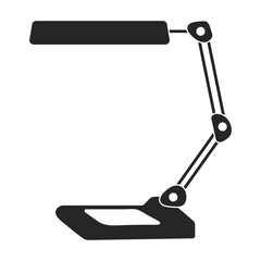 Table lamp vector icon.Black vector icon isolated on white background table lamp.