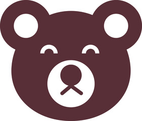 Bear simple symbol, Teddy bear