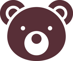 Bear simple symbol, Teddy bear