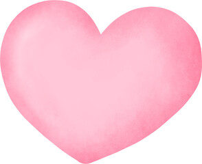 Valentine's day  heart  in watercolor style.