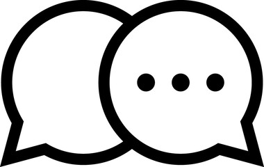 Chatting, conversation, speech bubble communication, chat, talk, speech symbol