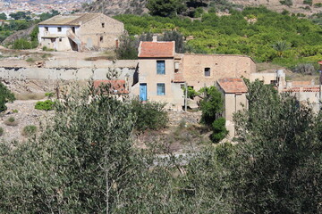 Old abandoned spanish houses