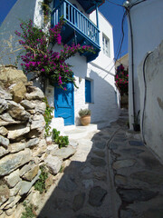 street in the old town of island