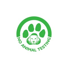 Cruelty free label. Not tested on animals stamp isolated on white background