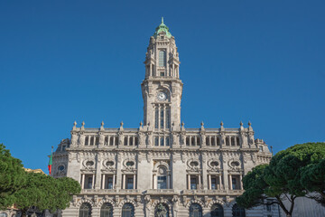 Fototapeta na wymiar Porto City Hall (Pacos do Concelho) - Porto, Portugal