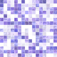Tiny purple geometric mosaic pixel grid seamless pattern. Modern square shape tile trend texture. Color of the year 2022 grid background. High quality jpg raster swatch.