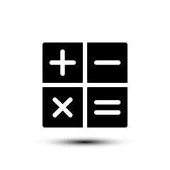 Obraz premium Calculator icon. flat design vector illustration for web and mobile
