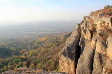 Fototapeta premium Rocks and forest in the Locality 