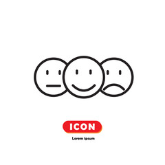 review icon vector on white background