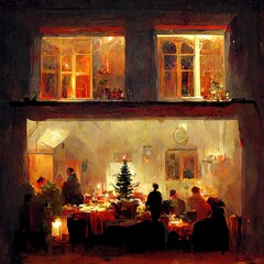 Christmas Dinner in Home