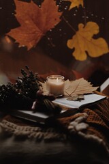 the candle is burning