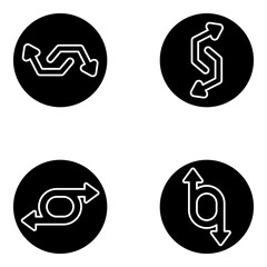 Pack of Arrowheads Solid Icons 

