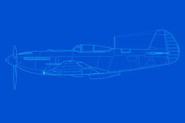 Avión de caza de hélice