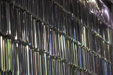 crystal glass ornament bars with flickering lights
