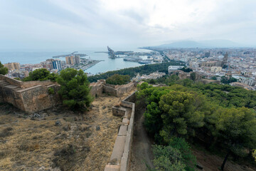 View of Malaga from the Castle of Gibralfaro