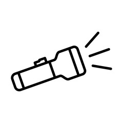 Flashlight Icon Logo Design Vector Template Illustration Sign And Symbol Pixels Perfect