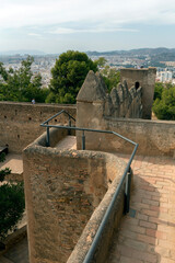 Fototapeta na wymiar The Castle of Gibralfaro in Malaga