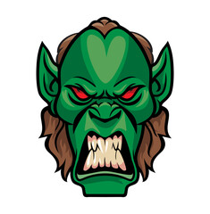orc mascot vector